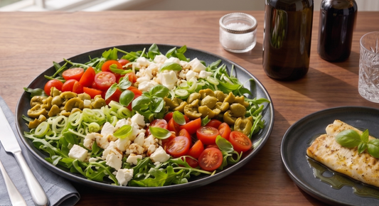 Fetta, Rocket, Cherry Tomato & Nonna’s Crushed Olive Salad