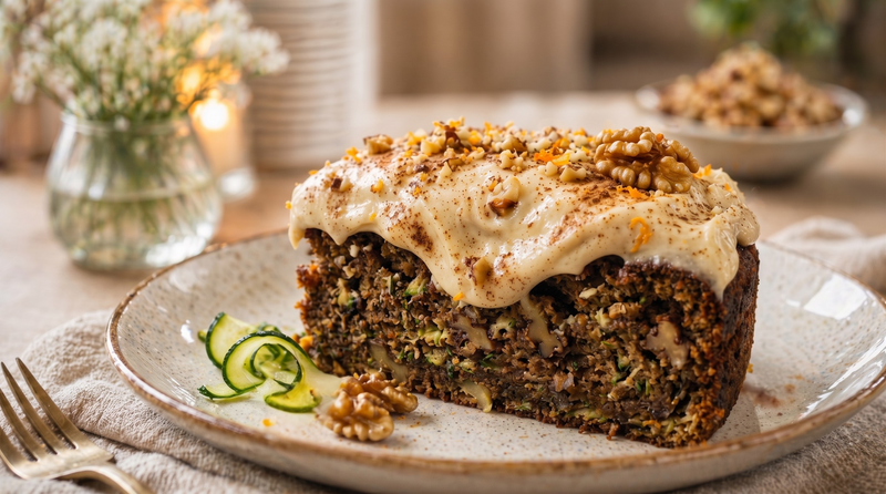 Zucchini & Walnut Cake